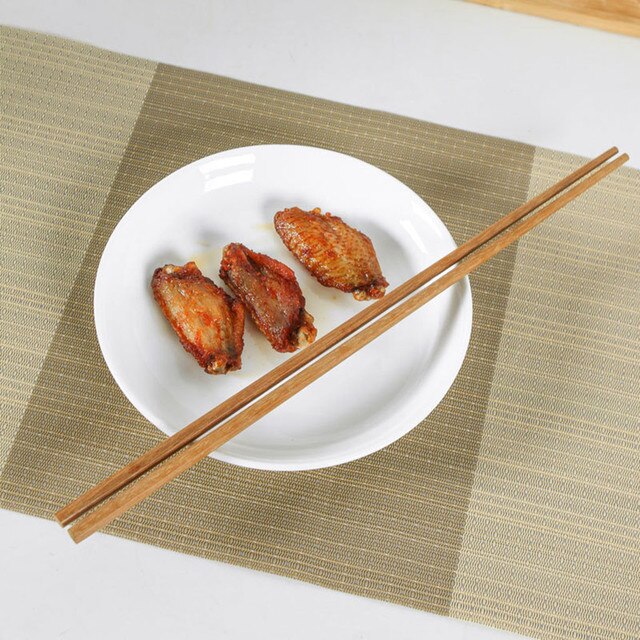 Pałeczki drewniane 38cm do gotowania, smażenia i jedzenia w chińskim stylu - Wianko - 5