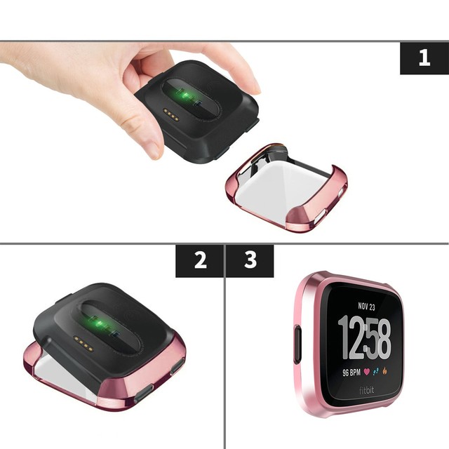 Ochronna pokrywa z miękkiego materiału TPU do Smartwatcha Fitbit Versa z paskiem - Wianko - 5