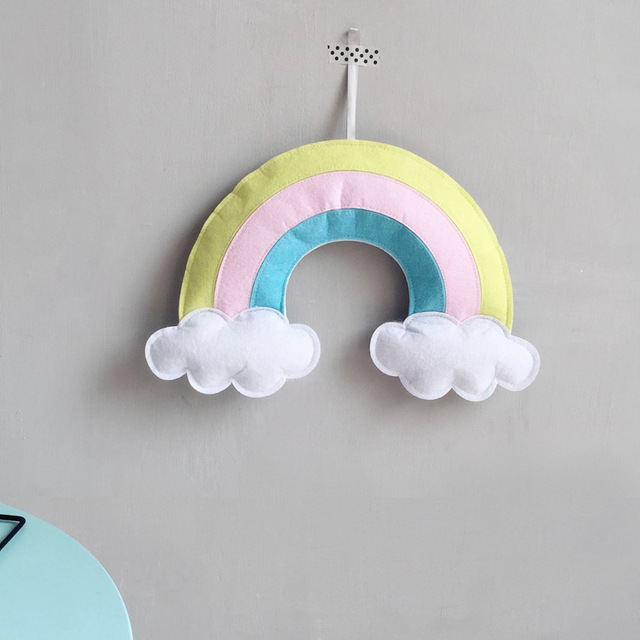 Styl skandynawski dekoracja do pokoju dziecięcego - tęcza chmura do powieszenia na ścianie i namiotu - rekwizyty fotograficzne - Wianko - 16