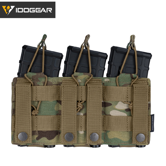 Etui Mag Triple Mag Carrier MOLLE Military Airsoft IDOGEAR Tactical LSR 556 - woreczki - Wianko - 16