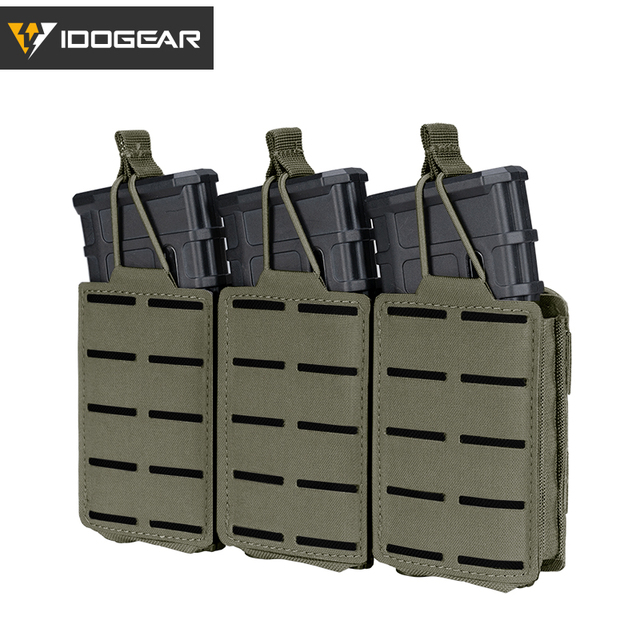 Etui Mag Triple Mag Carrier MOLLE Military Airsoft IDOGEAR Tactical LSR 556 - woreczki - Wianko - 23