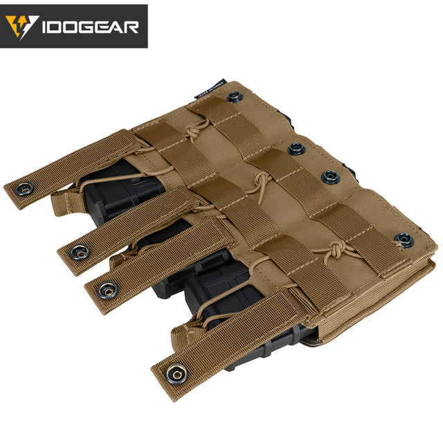 Etui Mag Triple Mag Carrier MOLLE Military Airsoft IDOGEAR Tactical LSR 556 - woreczki - Wianko - 11