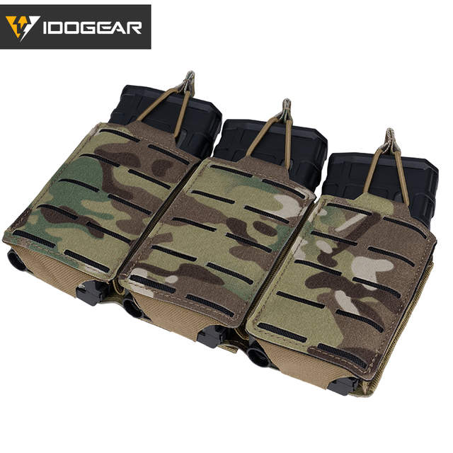 Etui Mag Triple Mag Carrier MOLLE Military Airsoft IDOGEAR Tactical LSR 556 - woreczki - Wianko - 19