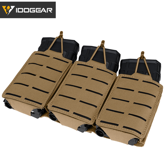 Etui Mag Triple Mag Carrier MOLLE Military Airsoft IDOGEAR Tactical LSR 556 - woreczki - Wianko - 10