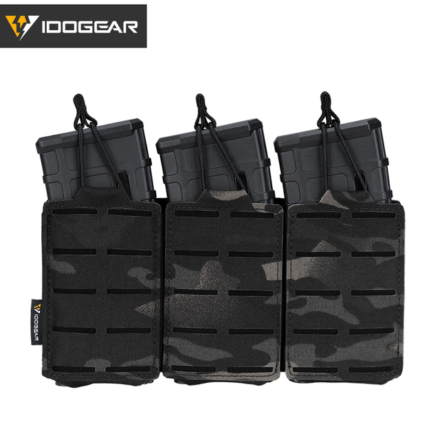 Etui Mag Triple Mag Carrier MOLLE Military Airsoft IDOGEAR Tactical LSR 556 - woreczki - Wianko - 12