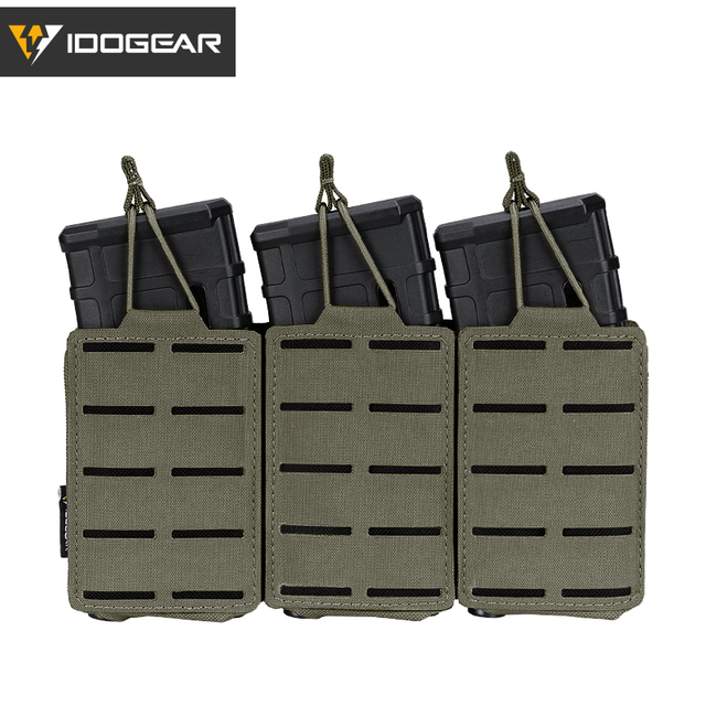 Etui Mag Triple Mag Carrier MOLLE Military Airsoft IDOGEAR Tactical LSR 556 - woreczki - Wianko - 21