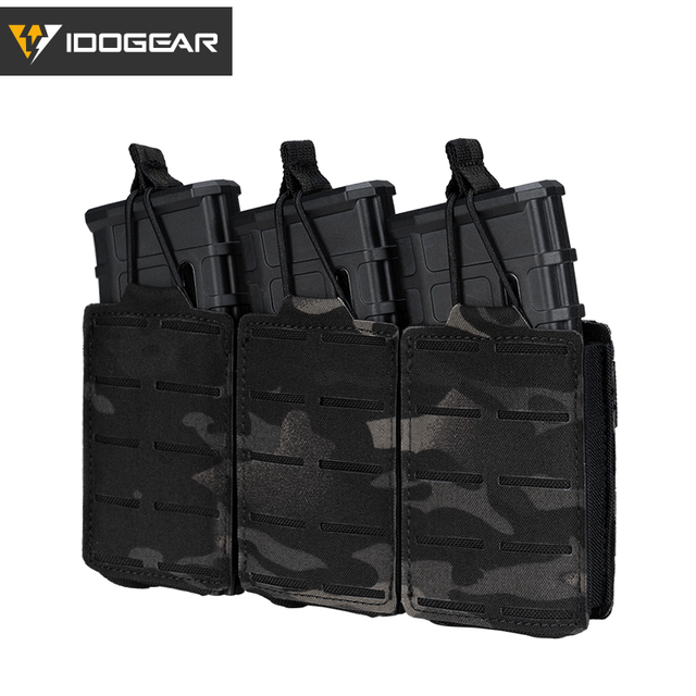 Etui Mag Triple Mag Carrier MOLLE Military Airsoft IDOGEAR Tactical LSR 556 - woreczki - Wianko - 14