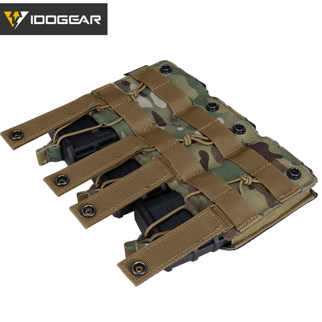 Etui Mag Triple Mag Carrier MOLLE Military Airsoft IDOGEAR Tactical LSR 556 - woreczki - Wianko - 20