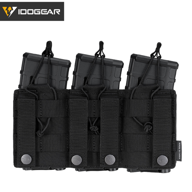 Etui Mag Triple Mag Carrier MOLLE Military Airsoft IDOGEAR Tactical LSR 556 - woreczki - Wianko - 4