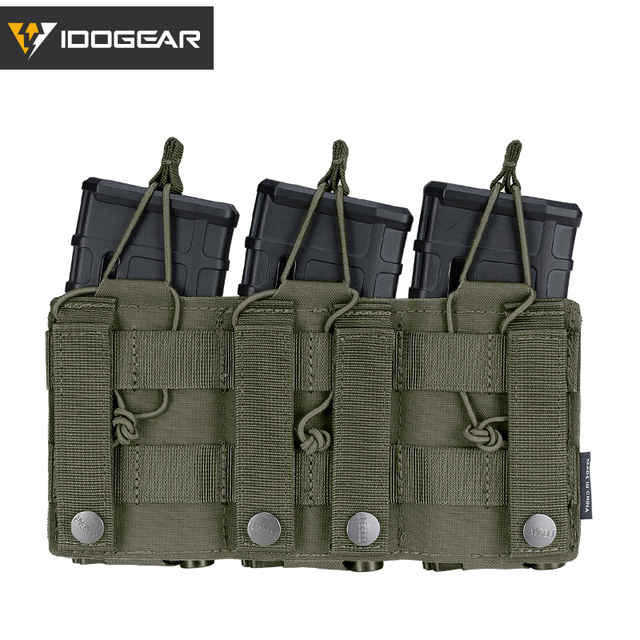 Etui Mag Triple Mag Carrier MOLLE Military Airsoft IDOGEAR Tactical LSR 556 - woreczki - Wianko - 22