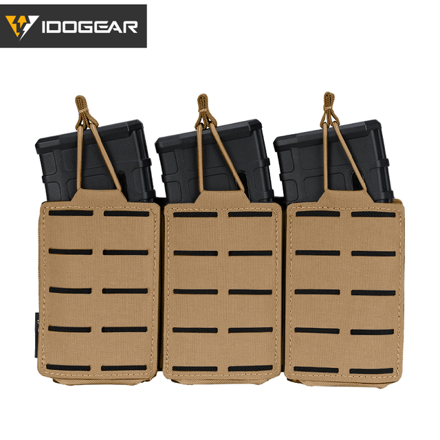 Etui Mag Triple Mag Carrier MOLLE Military Airsoft IDOGEAR Tactical LSR 556 - woreczki - Wianko - 6
