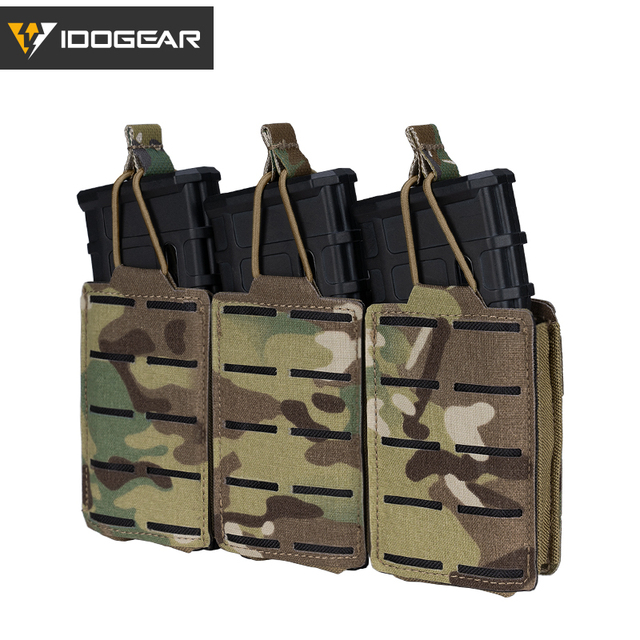 Etui Mag Triple Mag Carrier MOLLE Military Airsoft IDOGEAR Tactical LSR 556 - woreczki - Wianko - 17
