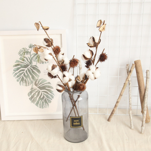 Kapok naturalny suszony kwiat 1/4 głowy - DIY dekoracje ślubne - Wianko - 4