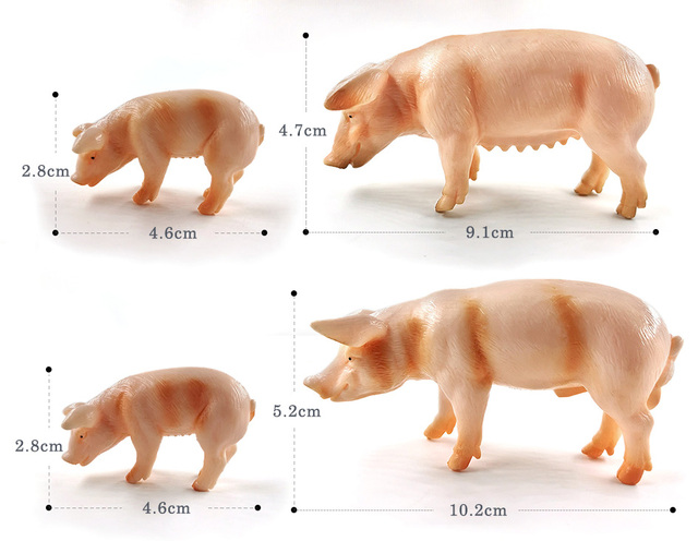 Symulacja różnych zwierząt - figurki dziecięce: kurczak, kaczka, świnia, krowa, owca, koń, królik, koala, kangur - Wianko - 20