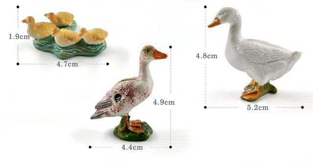 Symulacja różnych zwierząt - figurki dziecięce: kurczak, kaczka, świnia, krowa, owca, koń, królik, koala, kangur - Wianko - 6