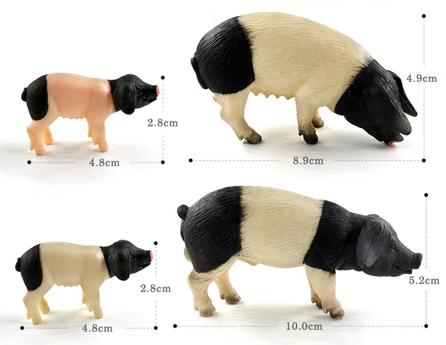 Symulacja różnych zwierząt - figurki dziecięce: kurczak, kaczka, świnia, krowa, owca, koń, królik, koala, kangur - Wianko - 18