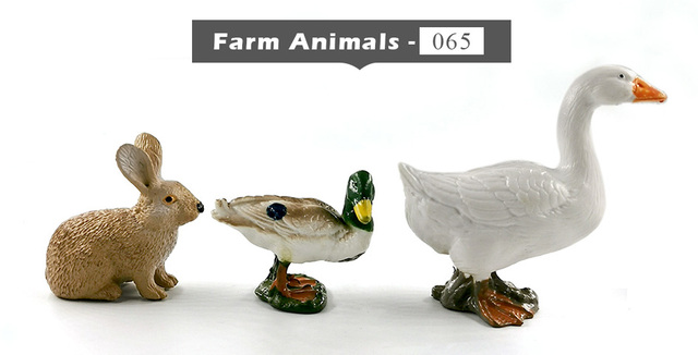 Symulacja różnych zwierząt - figurki dziecięce: kurczak, kaczka, świnia, krowa, owca, koń, królik, koala, kangur - Wianko - 7