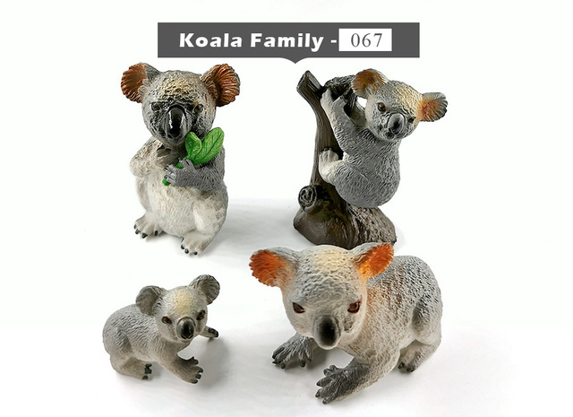 Symulacja różnych zwierząt - figurki dziecięce: kurczak, kaczka, świnia, krowa, owca, koń, królik, koala, kangur - Wianko - 11