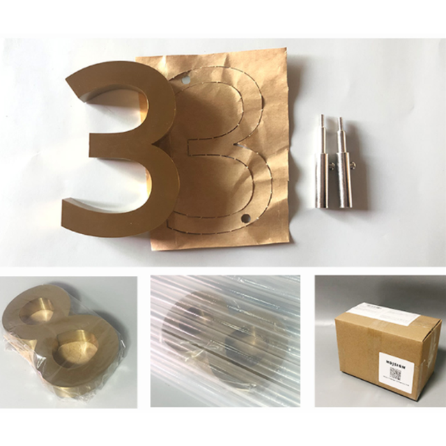 Nowoczesne 3D litery i cyfry z odkrytego metalu ze złota ze stali nierdzewnej 0-9 A-Z dla adresów domowych, hoteli, mieszkań i tablic rejestracyjnych - Wianko - 7