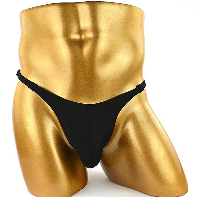 Męskie bikini z mikroskopijnym schowkiem na penisze w postaci spodni, stringów i spódniczek o niskim rozkroju, idealne do plażowania i prezentacji - Wianko - 3
