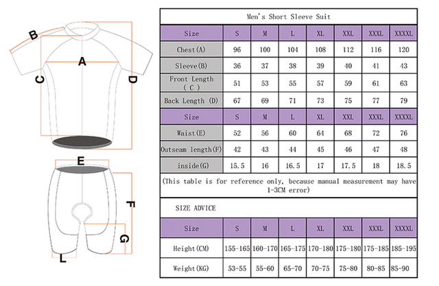 Uniform kolarski NICEGURDEN - koszulka rowerowa z krótkim rękawem, pasek sportowy, oddychająca, górska - Wianko - 13