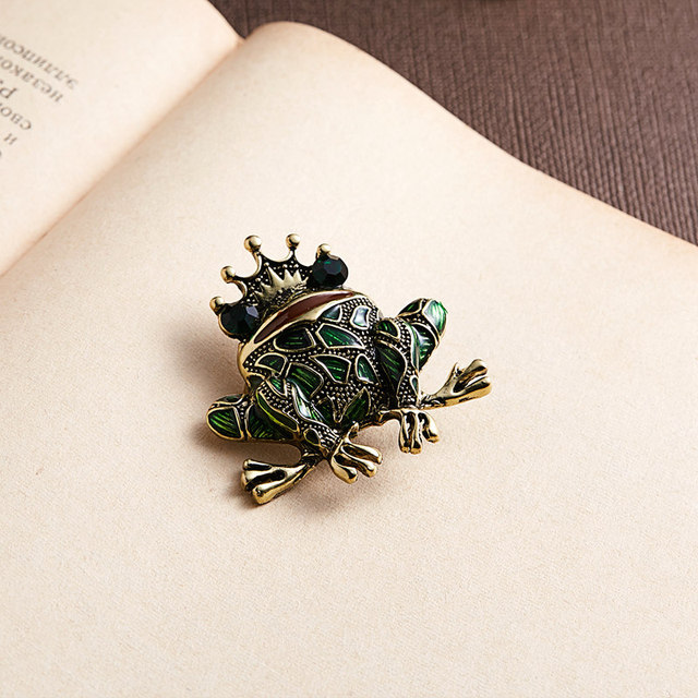 Broszka Rinhoo zielona żaba kryształowa emaliowana, moda dla kobiet, dzieci, mężczyzn i zwierząt - biżuteria imprezowa i prezentowa - Wianko - 23