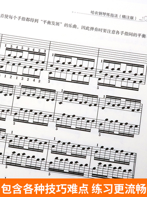 Podstawowy kurs klasycznej muzyki na fortepianie - 4 książki Bayer z praktyką Hanona - Wianko - 6