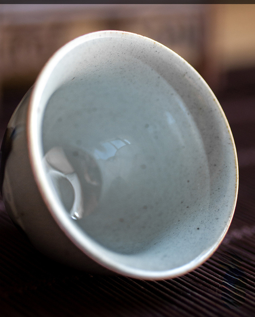 Duży niebieski kubek stylu Retro oraz filiżanka do herbaty Kung Fu - Wianko - 7