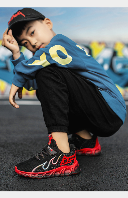 Nowe dziecięce trampki sportowe Sneakers dla chłopców i dziewcząt, letnie buty do biegania z koszem - Wianko - 23