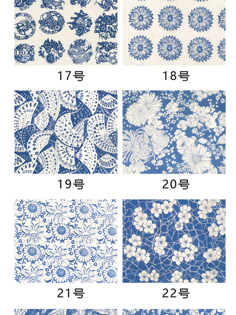 Ceramiczny papier transferowy kolorowy z motywem papierowym - niebiesko-biała naklejka o wymiarach 54x37cm - Wianko - 6
