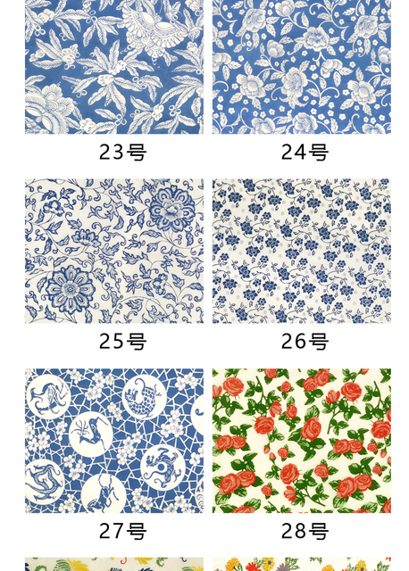 Ceramiczny papier transferowy kolorowy z motywem papierowym - niebiesko-biała naklejka o wymiarach 54x37cm - Wianko - 7
