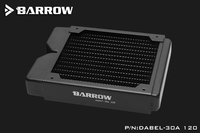 Miedziany radiator Barrow 360/240/120 30mm grubości z 14 kanałami cyrkulacyjnymi i wentylatorami 120mm Dabel-30a - Wianko - 13