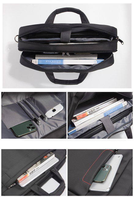 Duża męska torba podróżna biznesowa na laptopa Messenger - Wianko - 15