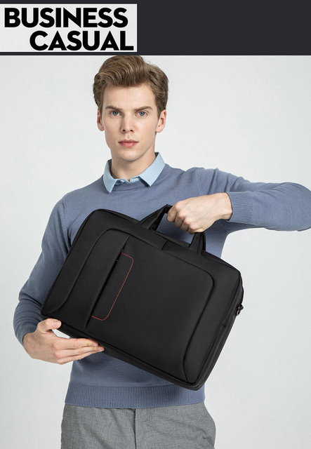 Duża męska torba podróżna biznesowa na laptopa Messenger - Wianko - 5
