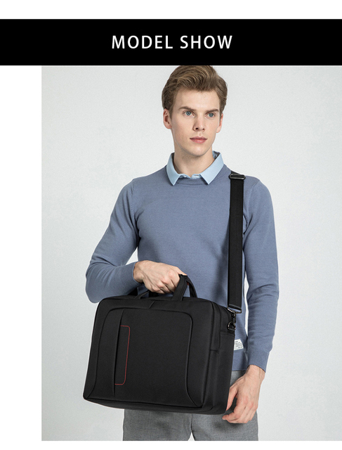 Duża męska torba podróżna biznesowa na laptopa Messenger - Wianko - 16