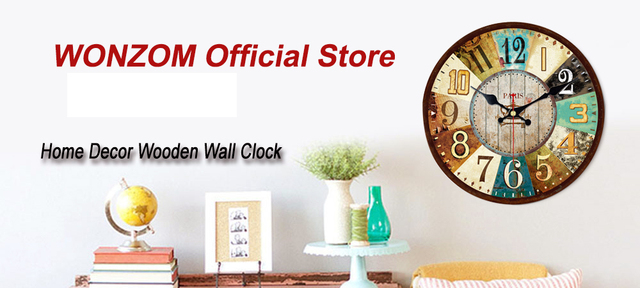 Duży zegar ścienny 12 Cali, rustykalny styl, nie tykający, bateryjny, drewniana kuchenna dekoracja zegarowa - Wianko - 1