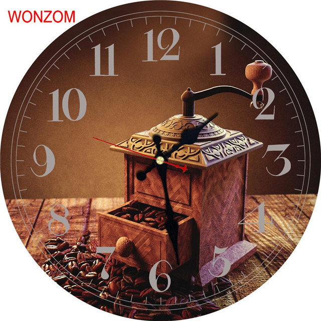 Duży zegar ścienny 12 Cali, rustykalny styl, nie tykający, bateryjny, drewniana kuchenna dekoracja zegarowa - Wianko - 2