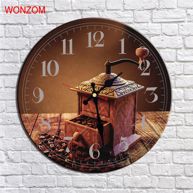 Duży zegar ścienny 12 Cali, rustykalny styl, nie tykający, bateryjny, drewniana kuchenna dekoracja zegarowa - Wianko - 3