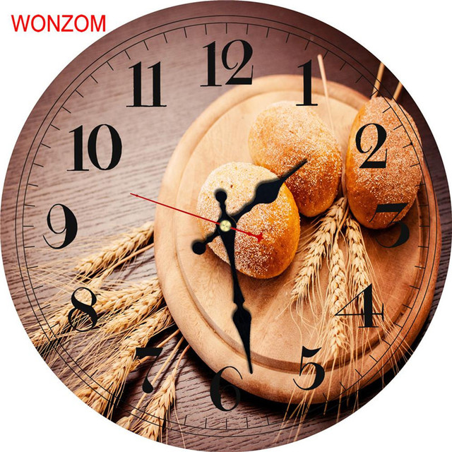 Duży zegar ścienny 12 Cali, rustykalny styl, nie tykający, bateryjny, drewniana kuchenna dekoracja zegarowa - Wianko - 6