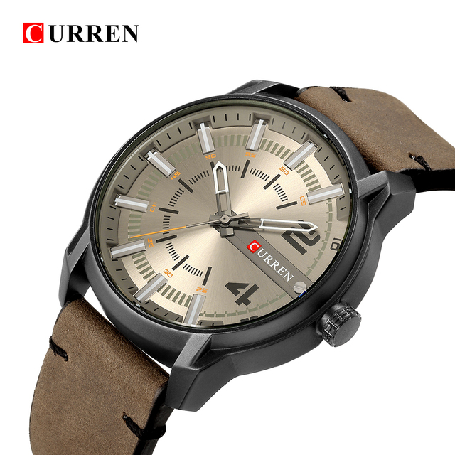 CURREN 8306 – luksusowy zegarek męski z unikalną skórzaną bransoletą i wysokiej jakości mechanizmem kwarcowym, wodoszczelny, sportowy - Wianko - 24
