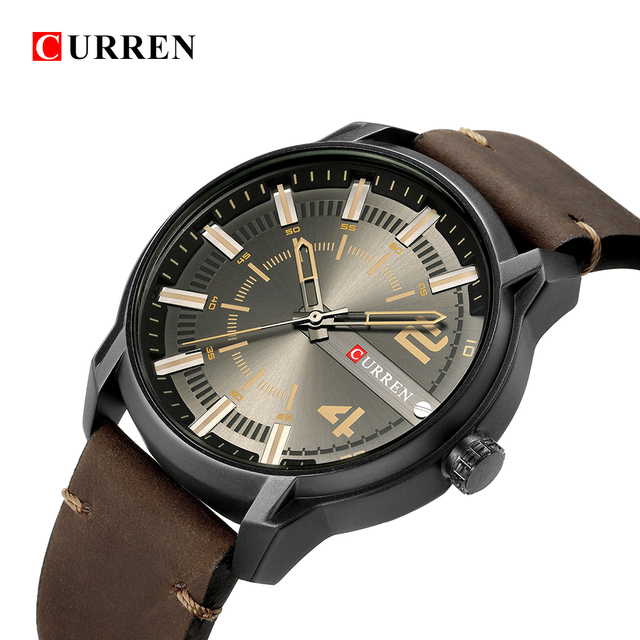 CURREN 8306 – luksusowy zegarek męski z unikalną skórzaną bransoletą i wysokiej jakości mechanizmem kwarcowym, wodoszczelny, sportowy - Wianko - 16