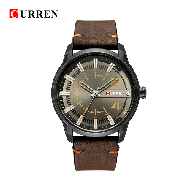 CURREN 8306 – luksusowy zegarek męski z unikalną skórzaną bransoletą i wysokiej jakości mechanizmem kwarcowym, wodoszczelny, sportowy - Wianko - 15