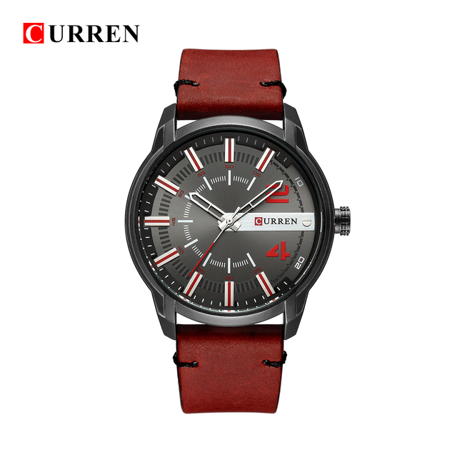 CURREN 8306 – luksusowy zegarek męski z unikalną skórzaną bransoletą i wysokiej jakości mechanizmem kwarcowym, wodoszczelny, sportowy - Wianko - 8