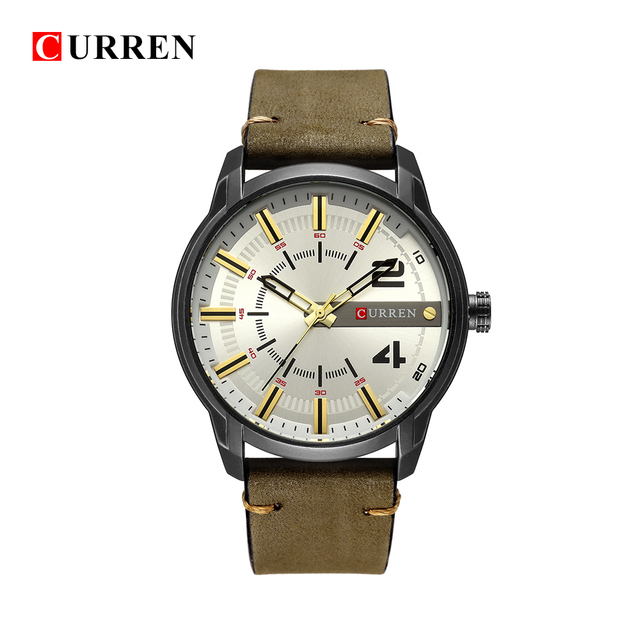 CURREN 8306 – luksusowy zegarek męski z unikalną skórzaną bransoletą i wysokiej jakości mechanizmem kwarcowym, wodoszczelny, sportowy - Wianko - 11