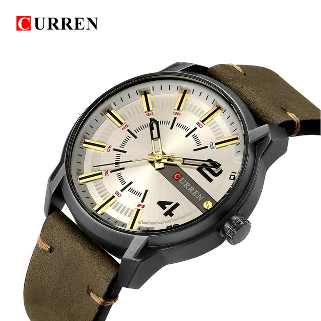 CURREN 8306 – luksusowy zegarek męski z unikalną skórzaną bransoletą i wysokiej jakości mechanizmem kwarcowym, wodoszczelny, sportowy - Wianko - 12