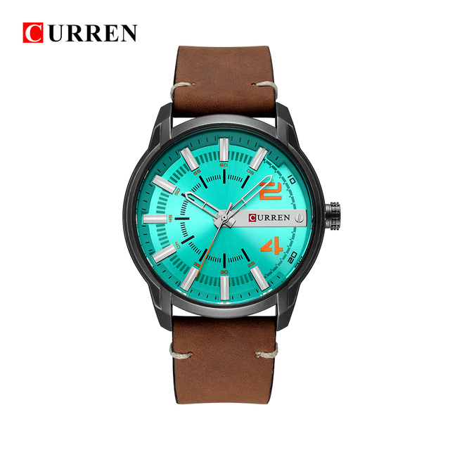 CURREN 8306 – luksusowy zegarek męski z unikalną skórzaną bransoletą i wysokiej jakości mechanizmem kwarcowym, wodoszczelny, sportowy - Wianko - 19