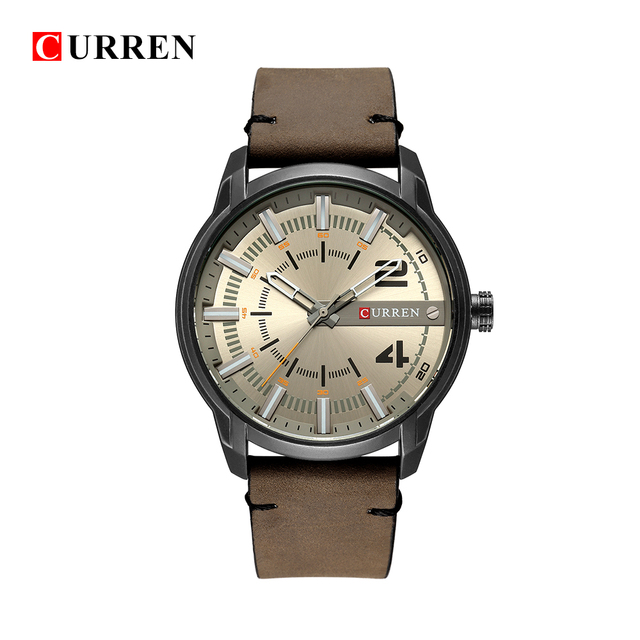 CURREN 8306 – luksusowy zegarek męski z unikalną skórzaną bransoletą i wysokiej jakości mechanizmem kwarcowym, wodoszczelny, sportowy - Wianko - 23