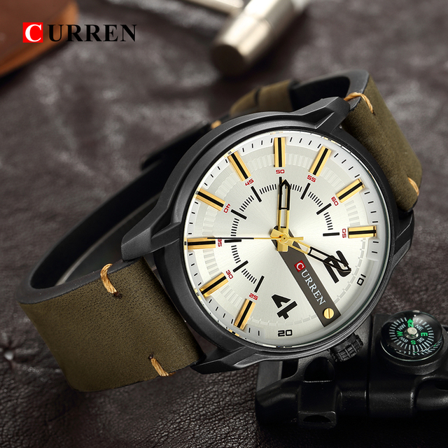 CURREN 8306 – luksusowy zegarek męski z unikalną skórzaną bransoletą i wysokiej jakości mechanizmem kwarcowym, wodoszczelny, sportowy - Wianko - 14