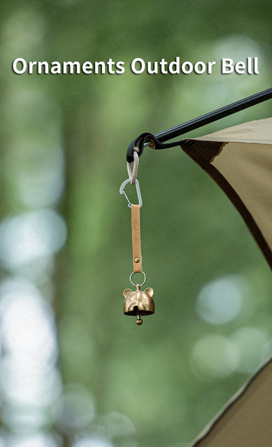 Przenośny dzwonek wietrzny Naturehike Ultralight - idealny do dekoracji atmosfery w czasie imprez i podczas campingu - mosiądz - Wianko - 1