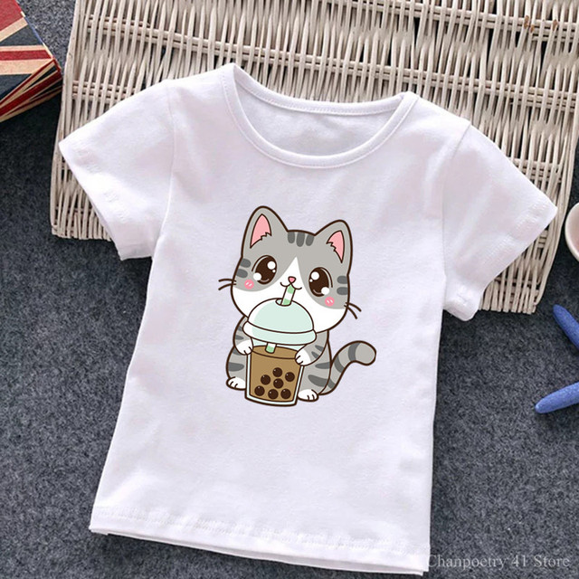 Urocze dzieci T-Shirt z rysunkiem pandy - herbata mleczna dla niemowląt - Wianko - 3